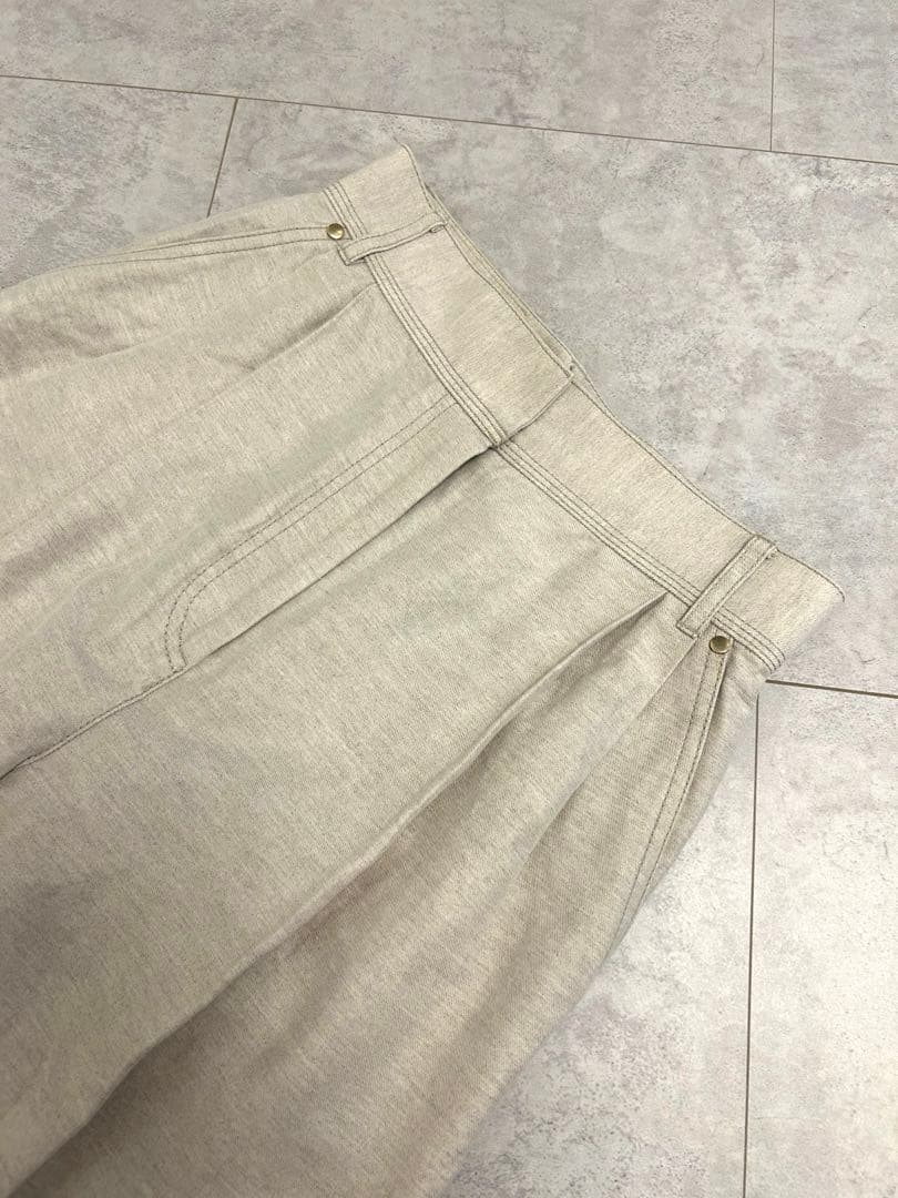 美品！コットンリネンパンツ ebure エブール