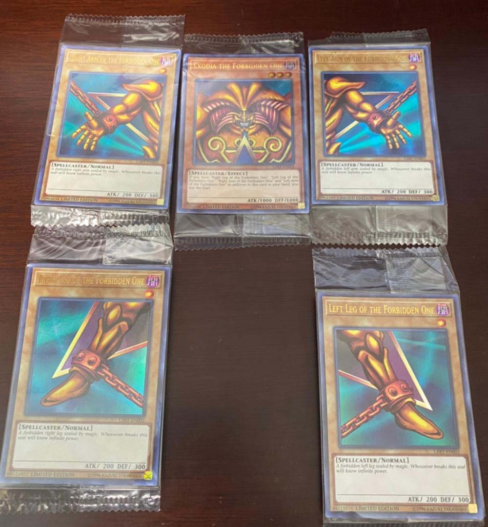 遊戯王 エクゾディア コンプリート プロモ 未開封 Lost Art 希少