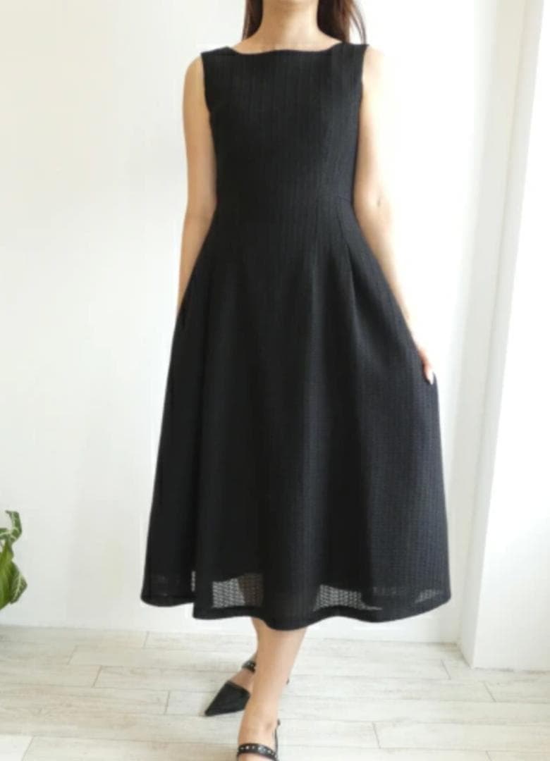 美品★セルフォード CELFORD 24SS ワンピース ノースリーブ ロングS