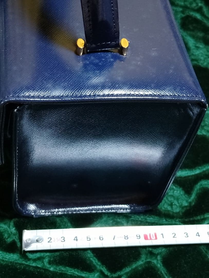 VERSACE ネイビーパーティーバッグ