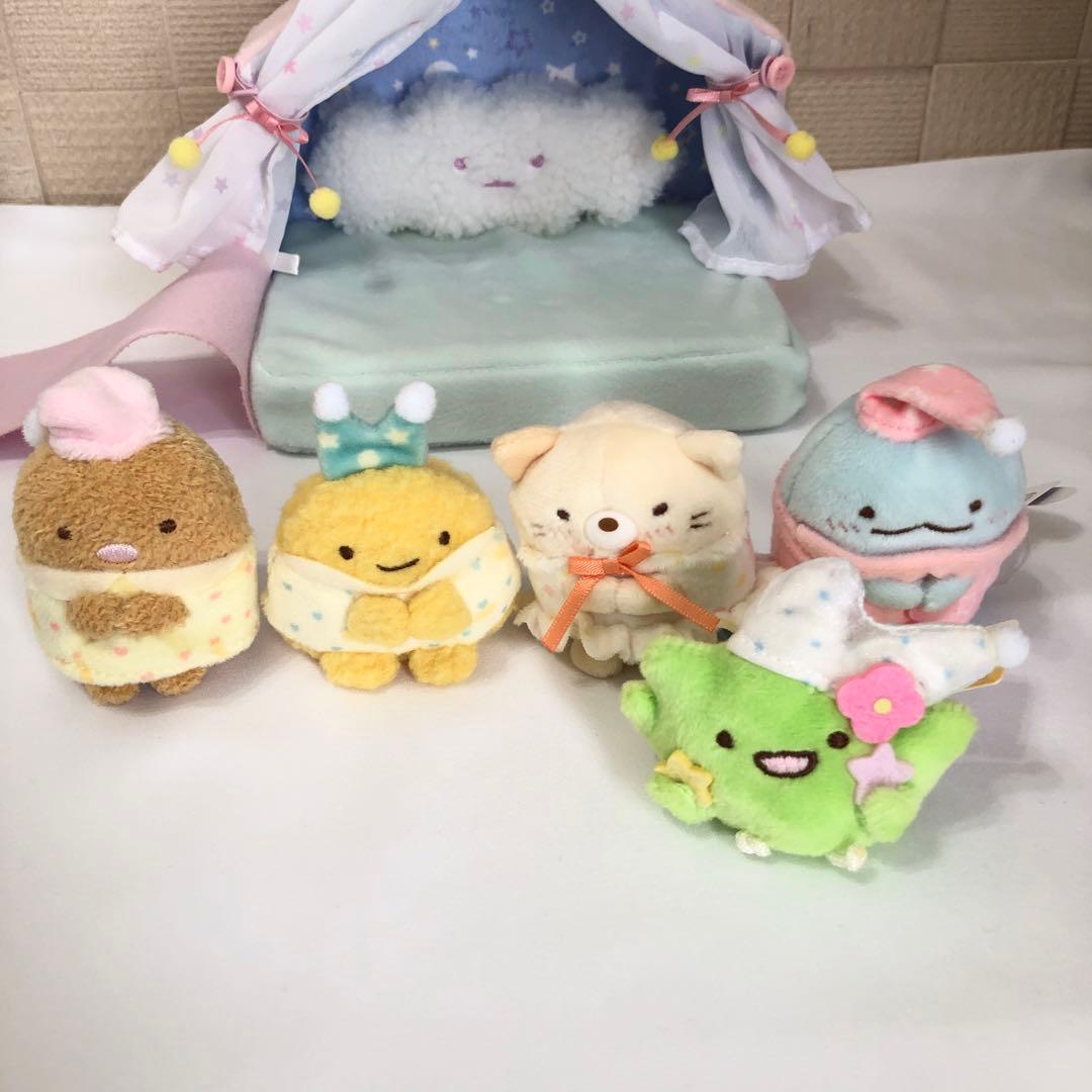 すみっコぐらし｜匿名｜てのり｜ぬいぐるみ｜2019｜いっしょにおとまり会｜美品