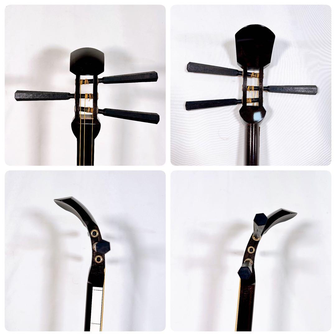 【希少】お稽古用三味線　細棹　皮破れなし　初心者オススメセット　合皮　長唄