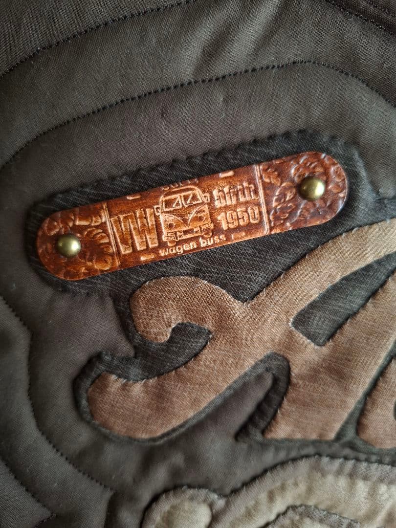 特別価格!　ハワイアンキルト　バッグ　ワーゲンバス　2WAY ファスナー