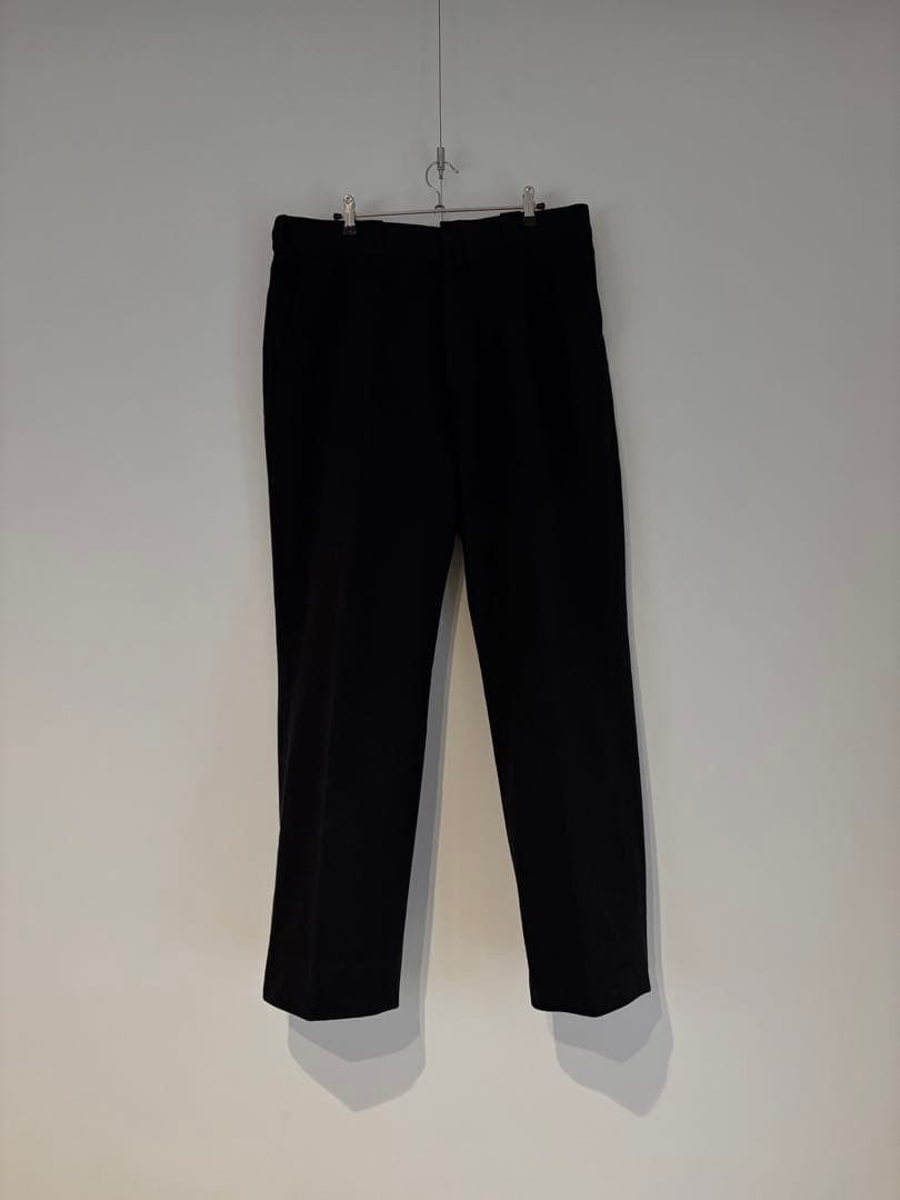 25SS COMOLI ポストワークツイルパンツ BLACK 4