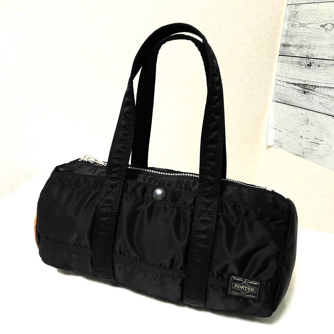 超美品✨人気 ポーター タンカー ミニボストンバッグ ドラム Sサイズ ブラック