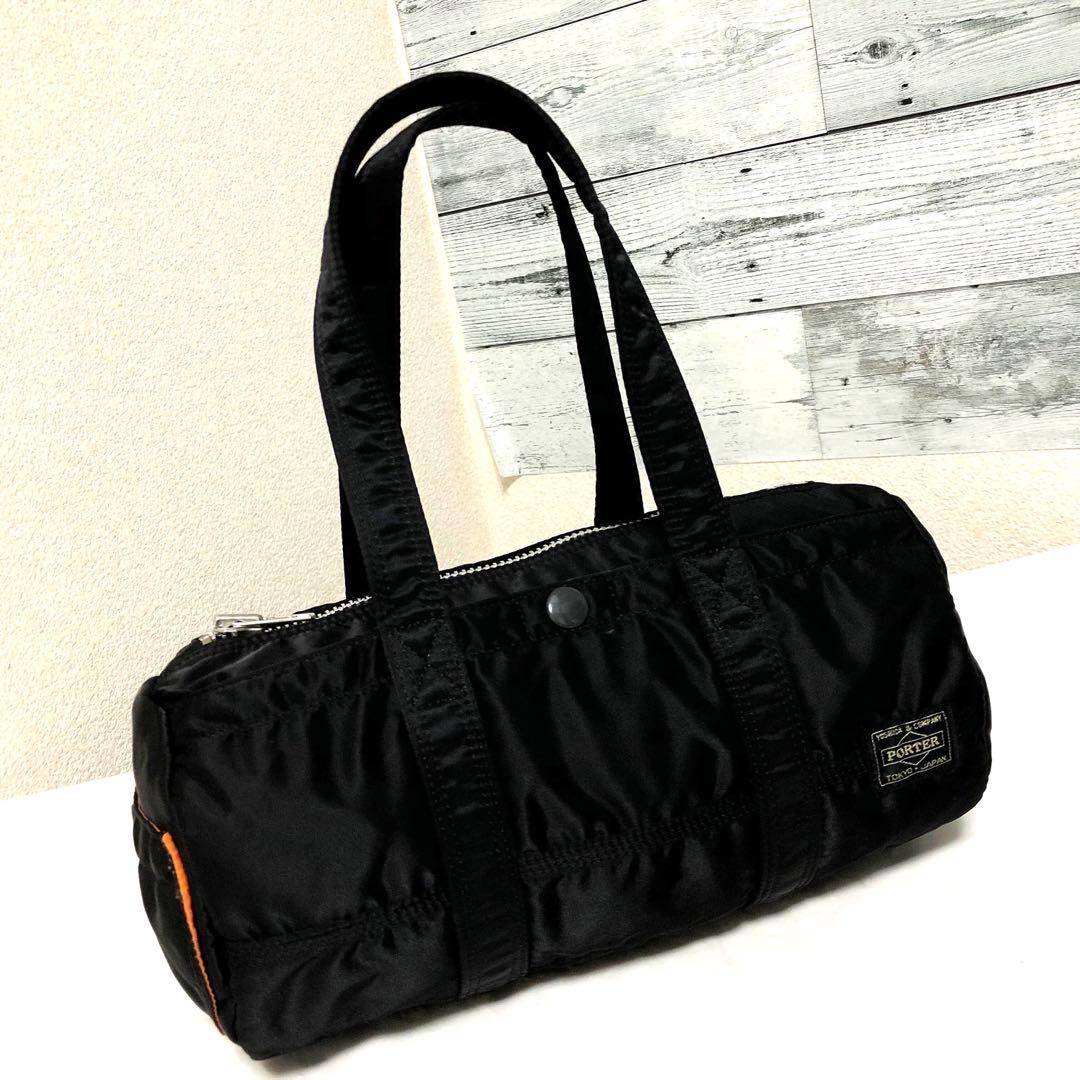 超美品✨人気 ポーター タンカー ミニボストンバッグ ドラム Sサイズ ブラック