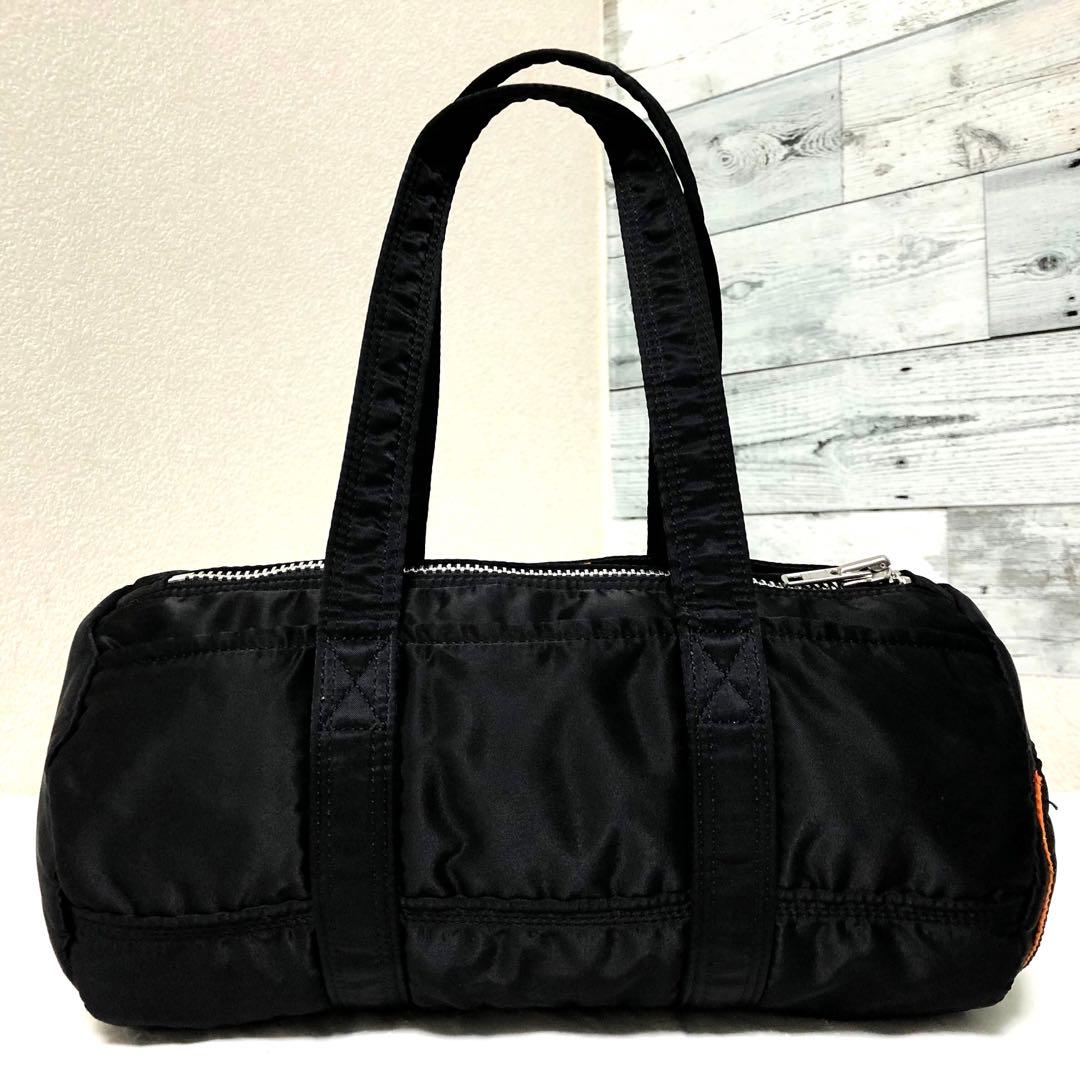 超美品✨人気 ポーター タンカー ミニボストンバッグ ドラム Sサイズ ブラック