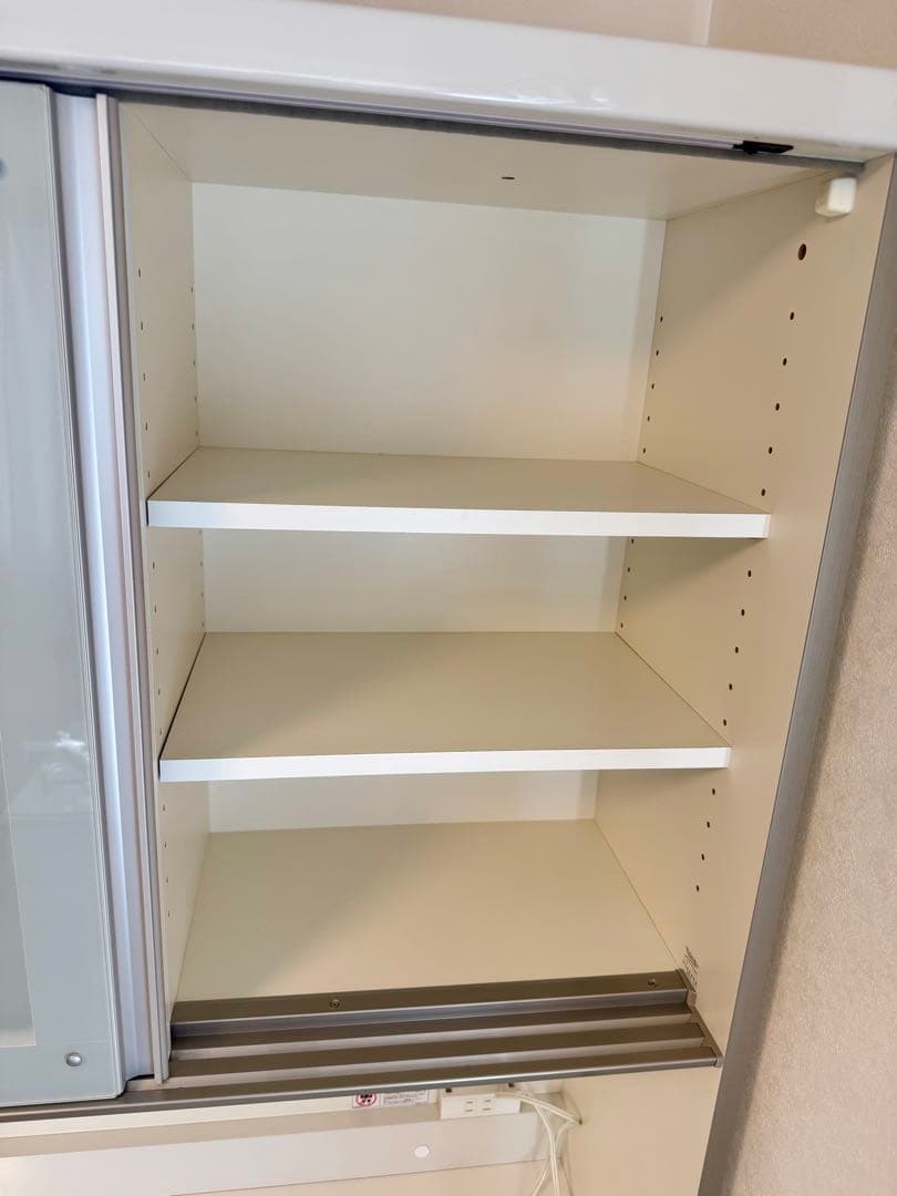 Pamouna(パモウナ) 食器棚 幅90上部スライド扉　キッチンカウンター