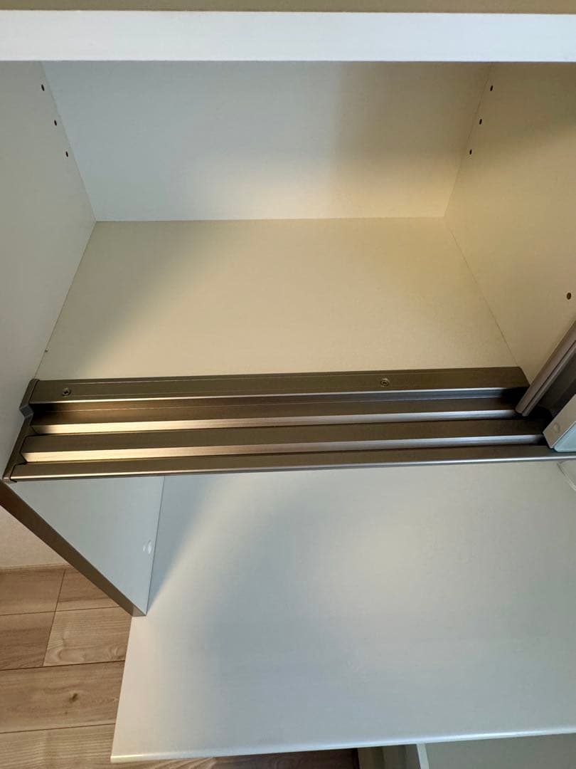 Pamouna(パモウナ) 食器棚 幅90上部スライド扉　キッチンカウンター