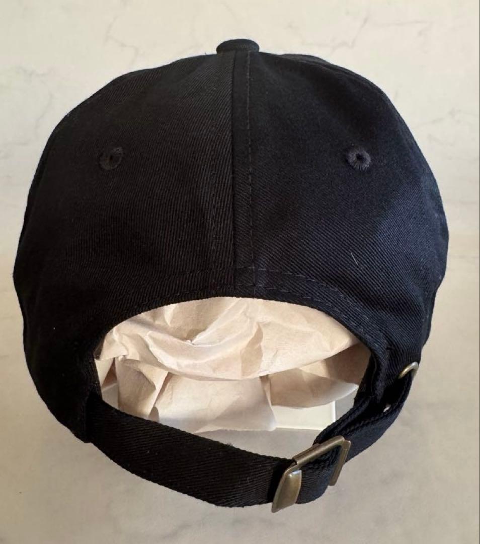 theDivot 刺繍ロゴ キャップ 黒ロンハーマンOVY