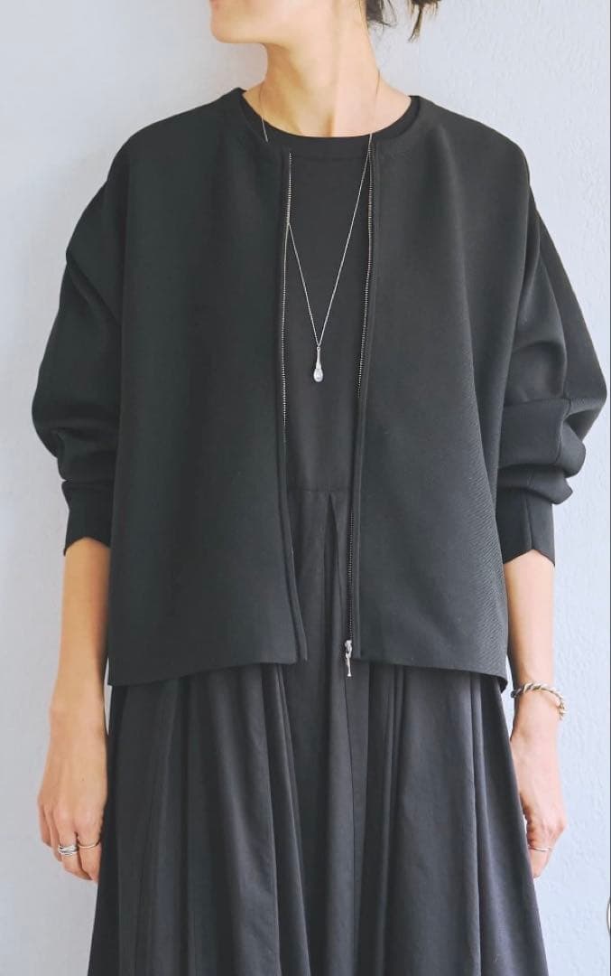 ビアズリードルマンニットカーディガン　黒　新品