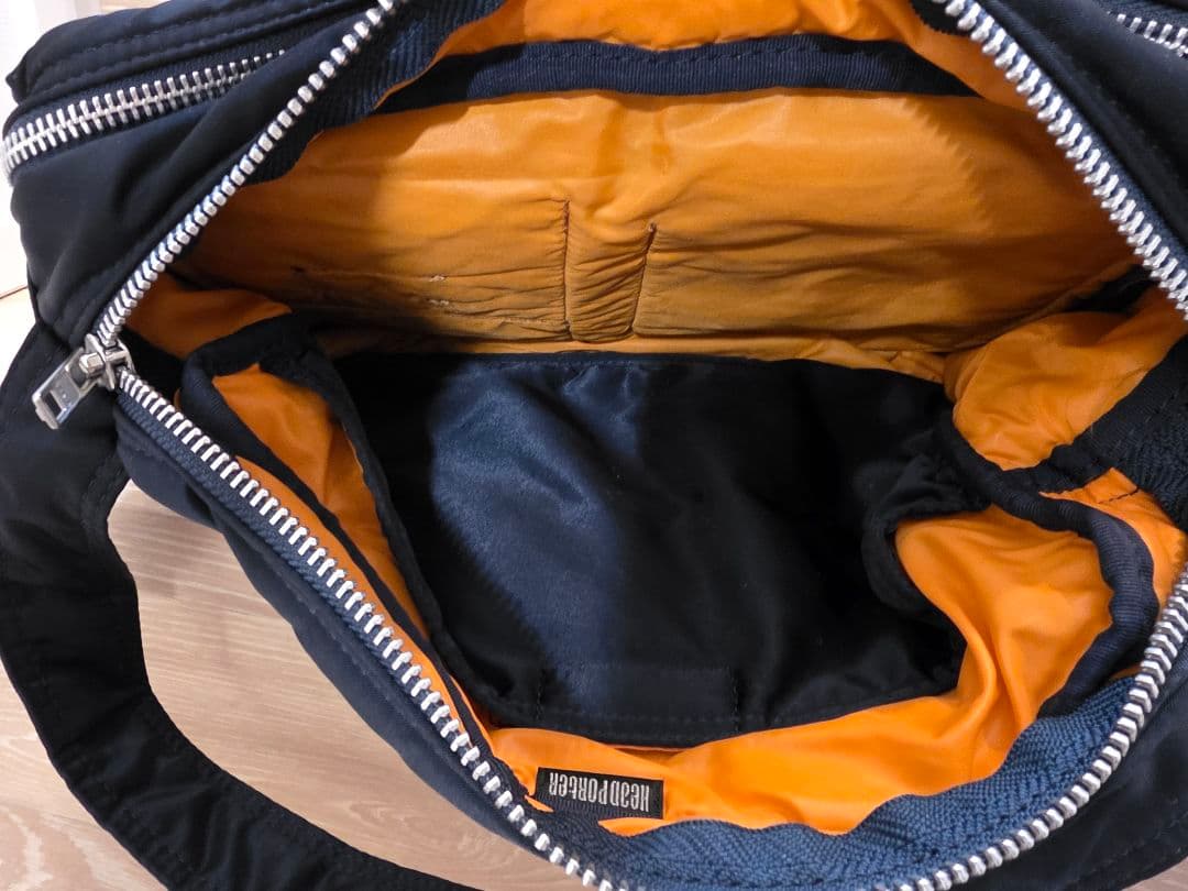 ​【美品】ヘッドポーター タンカー ショルダーバッグ ネイビーLサイズ 2層式