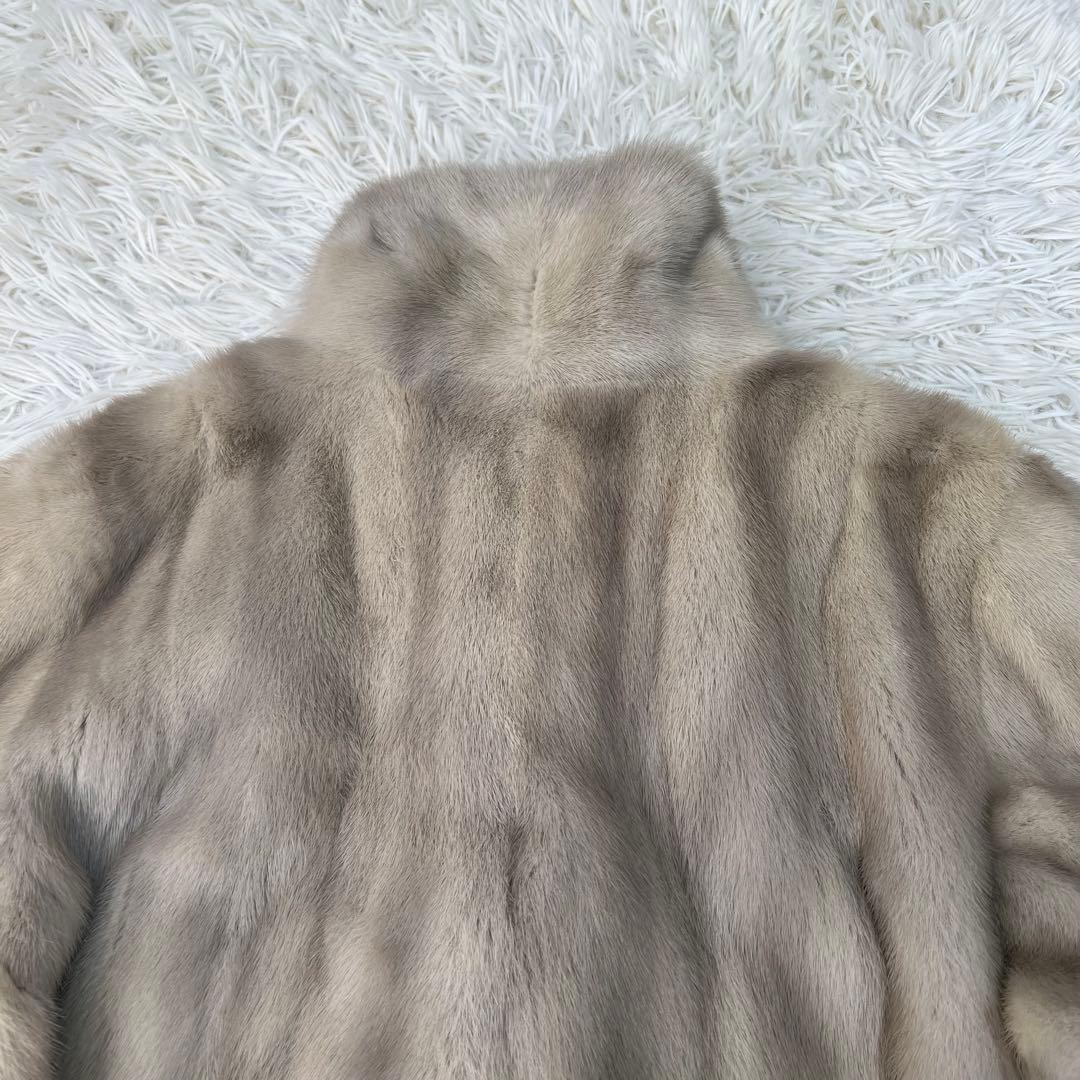 金サガ 毛皮コート ファーコート サファイアミンク 襟ボタン 11号 L