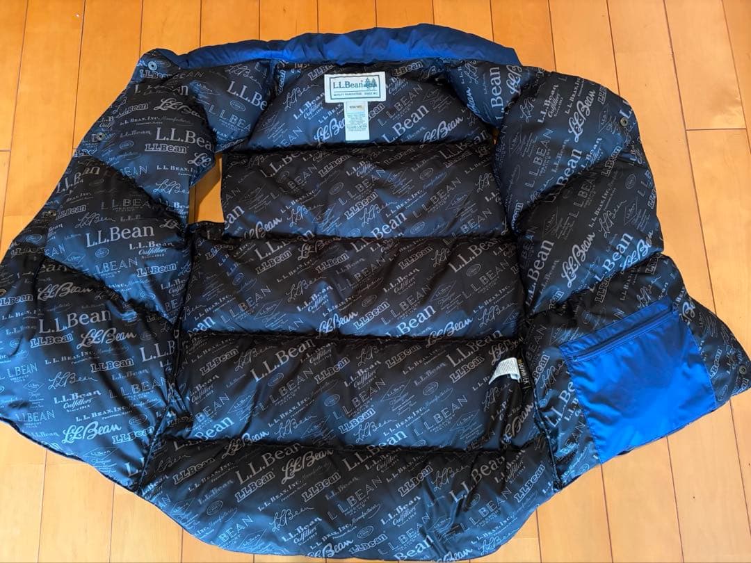L.L.Bean ダウンベスト 青ブルー