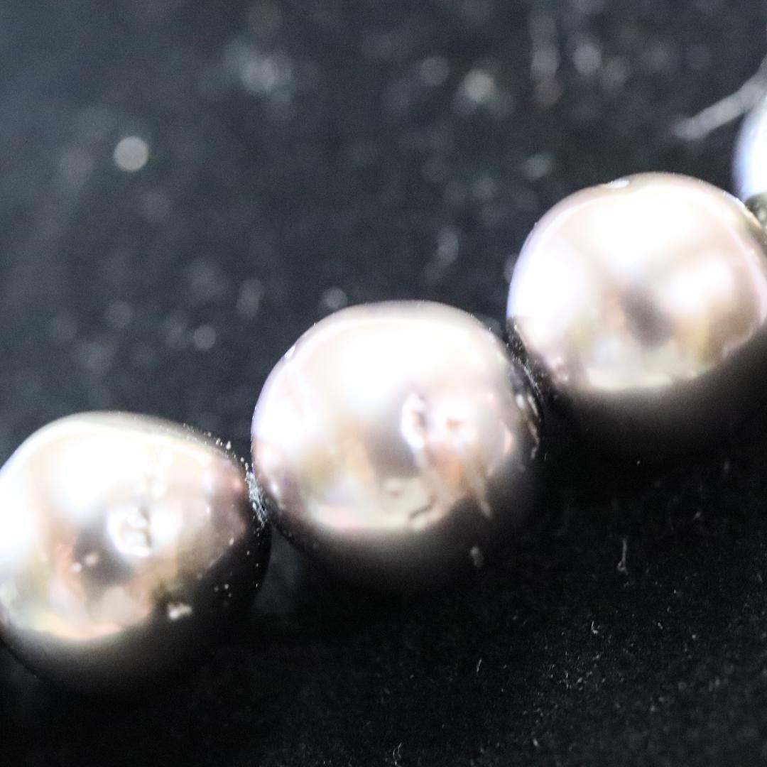 雪*丸様 誠美堂真珠 黒蝶真珠ネックレス 8.0～11.0mm 本真珠 全長47