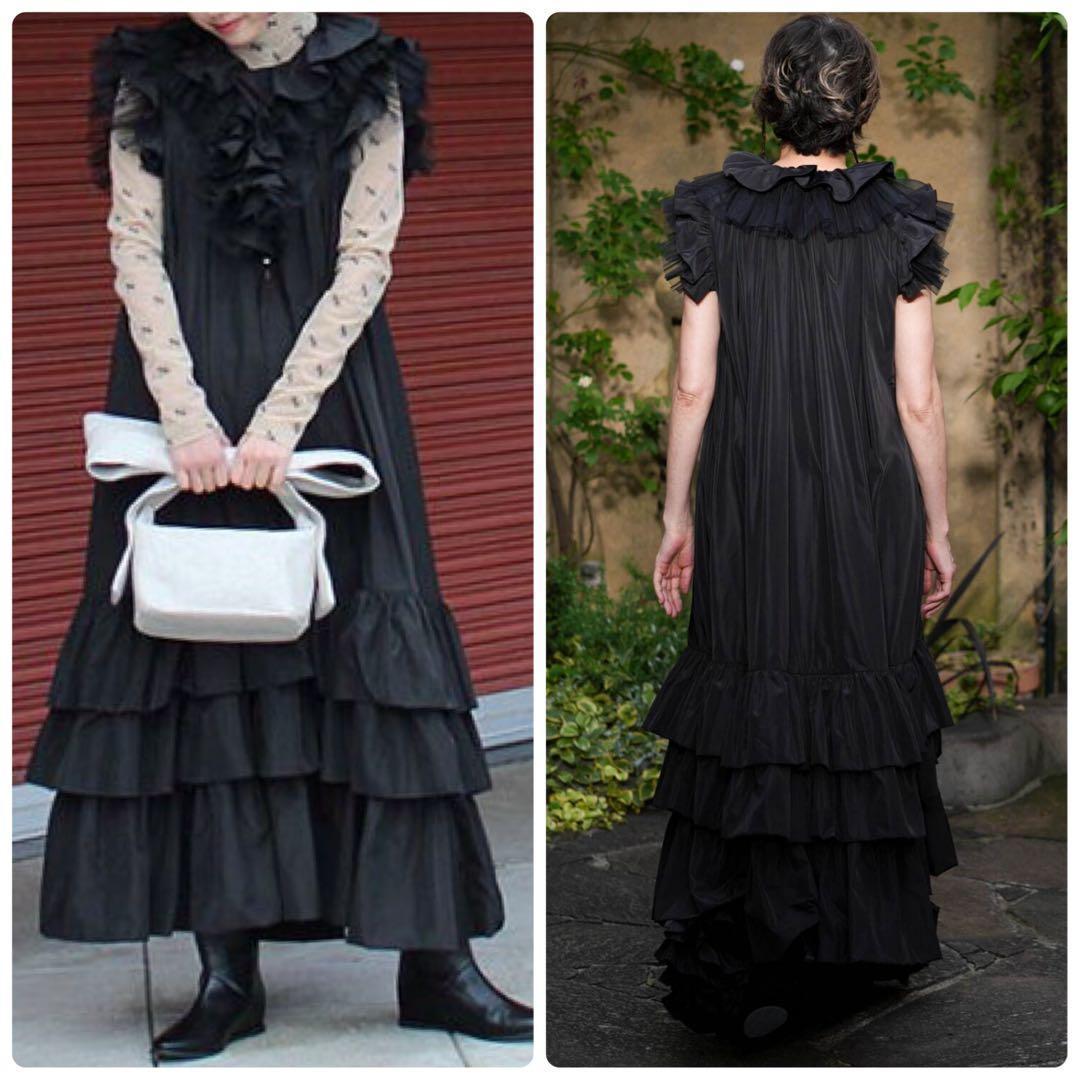 【VIVIANO】定価10万＊25SS　チュールドレス　ノースリーブワンピース