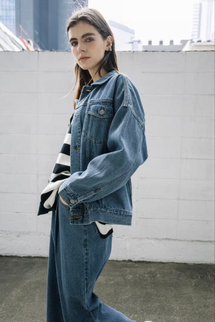 【値下げ】WCJ ソフトデニムジャケット ブルー 新品