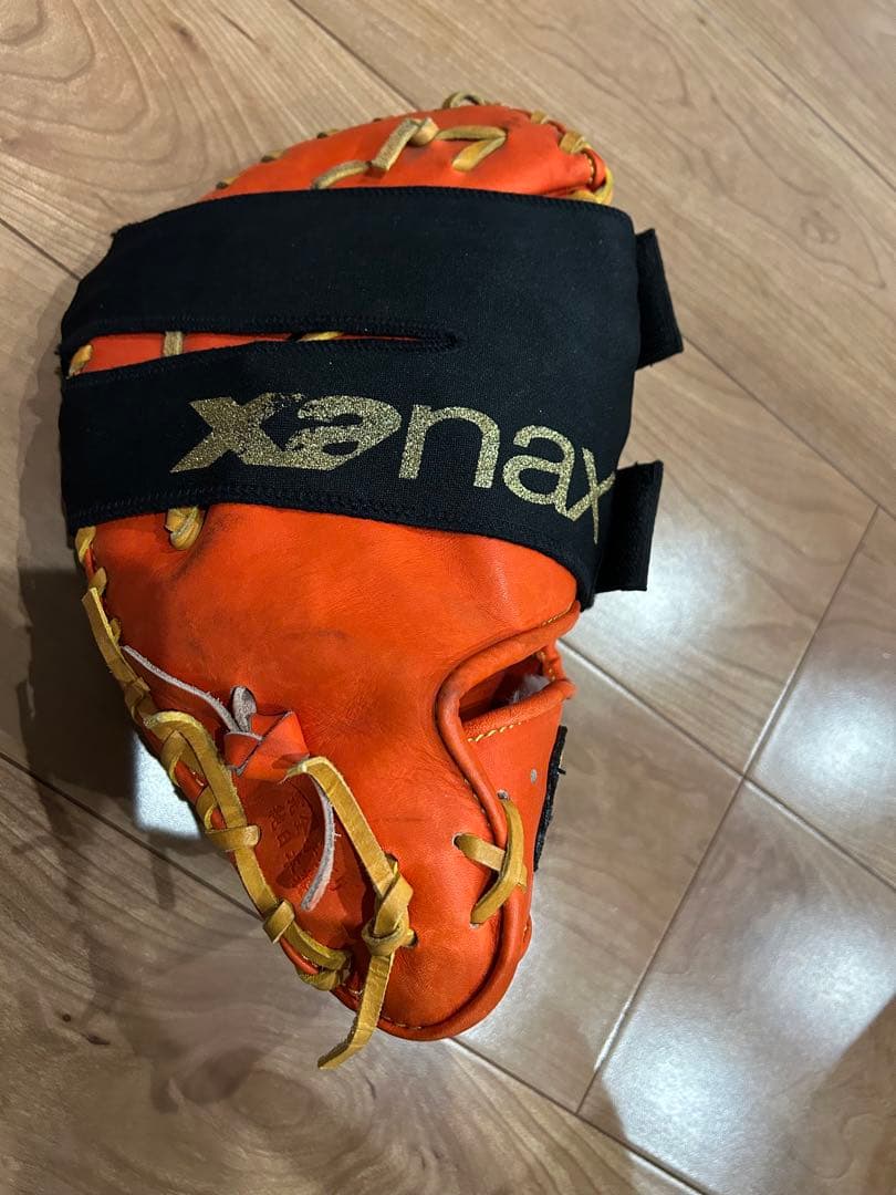 『まさ』 玉澤　 軟式野球グローブ ファーストミット オレンジ