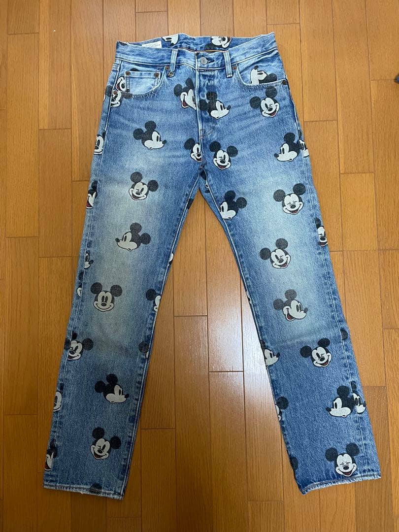 リーバイス×ミッキーコラボ　ボア付きトラッカージャケット&501デニムセットレア