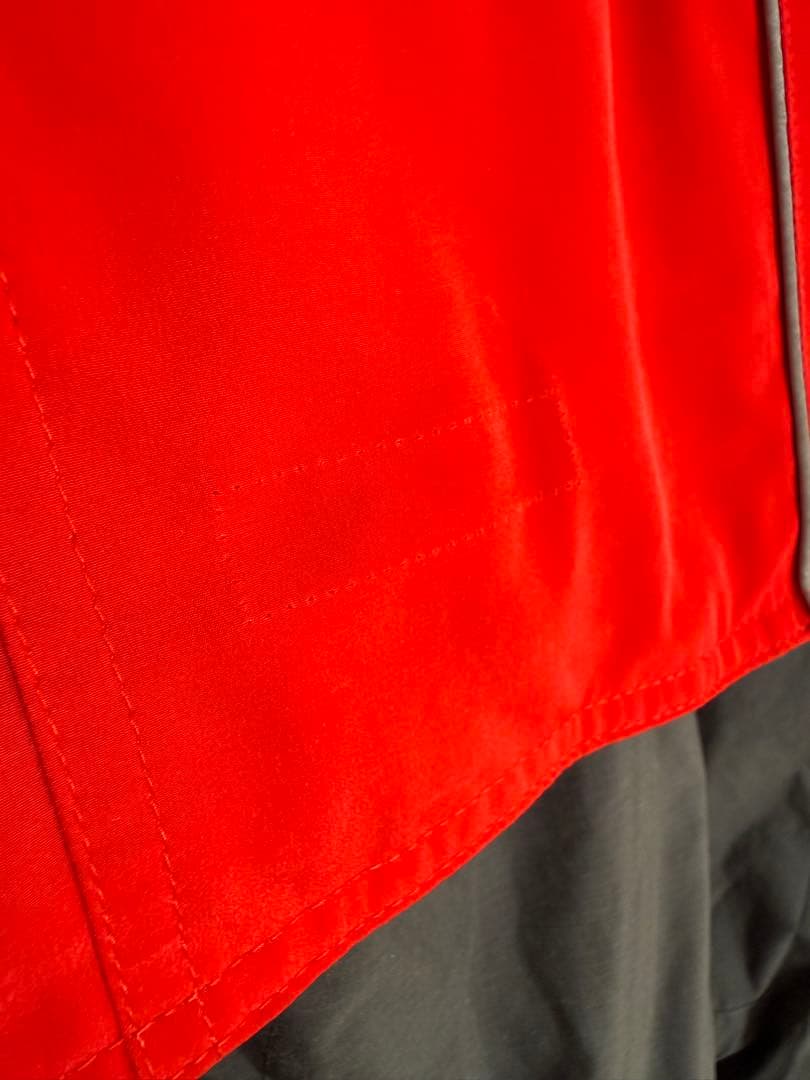 DESCENTE スキーウェアセット (M)赤/グレー