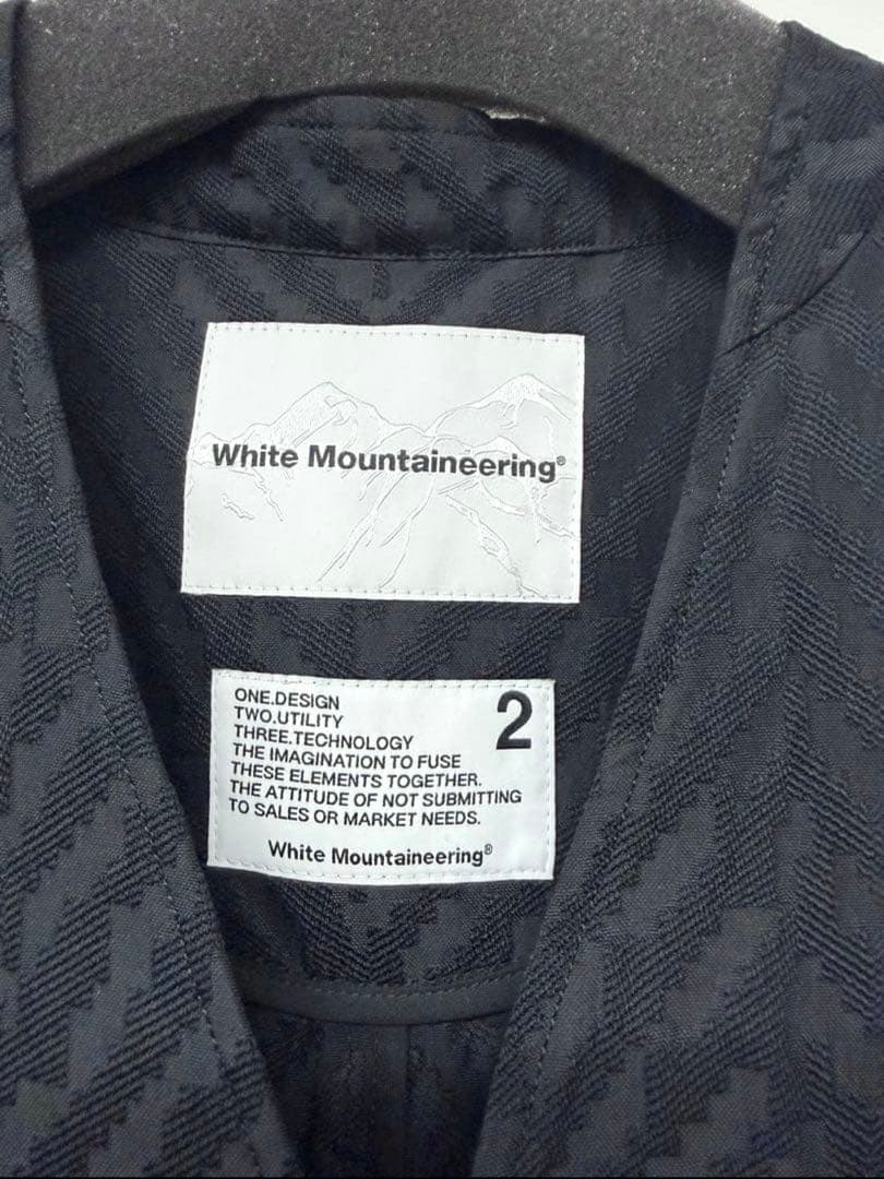 White Mountaineering ノーカラー ジャケット