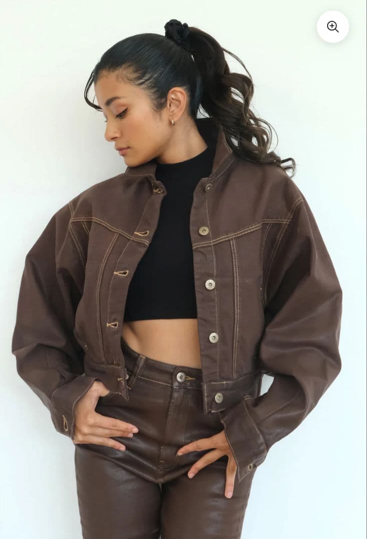 最終値下げSTUDIOR330 ダークブラウンスキニーと デニムジャケットセット