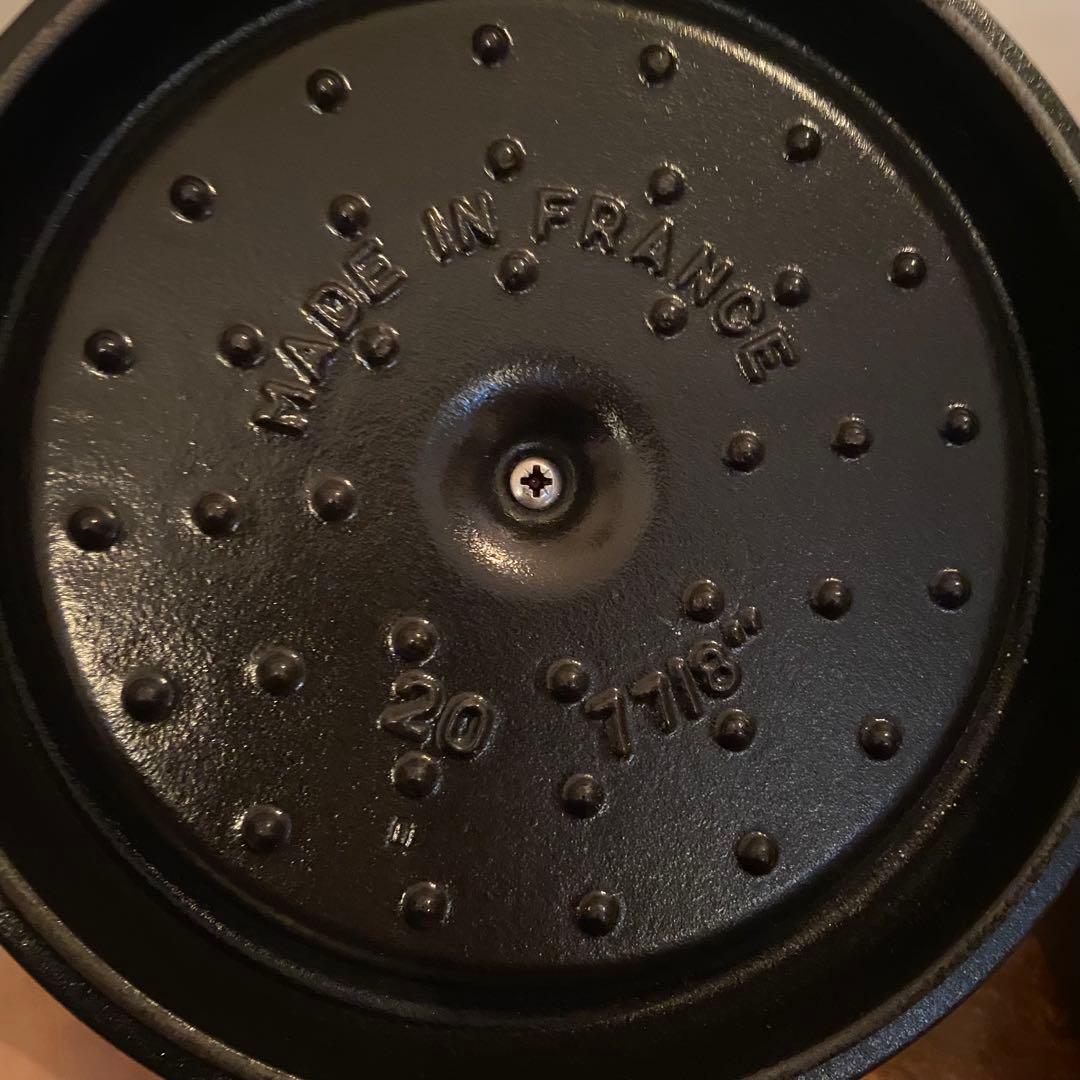 STAUB（ストウブ）ピコ・ココット ラウンド 20cm ブラック【使用感あり】