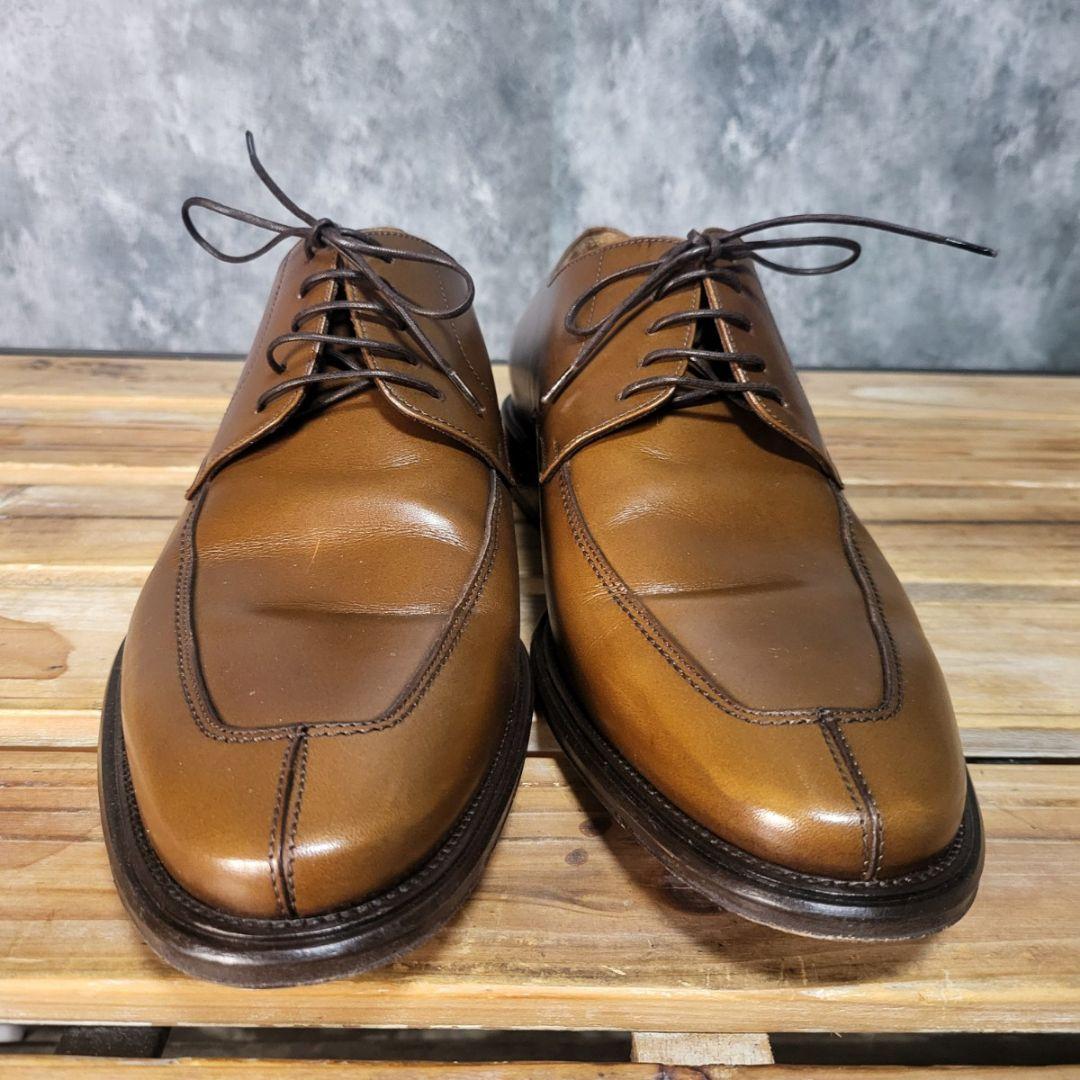 フェラガモ レザー ドレスシューズ 茶 7 2E 本革