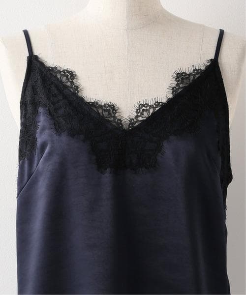 【未使用】NOBLE リバーレースサテンキャミソール