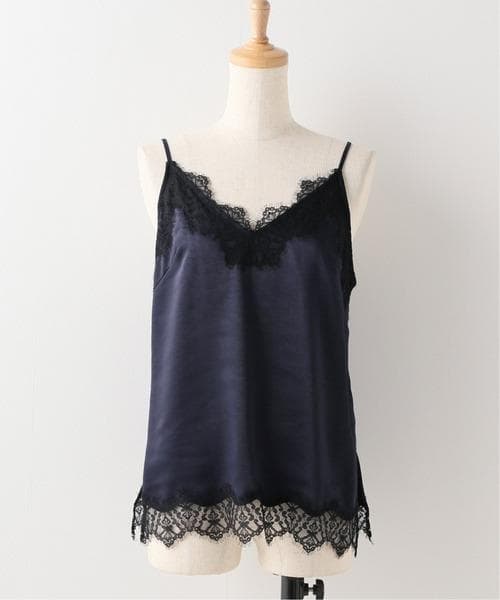 【未使用】NOBLE リバーレースサテンキャミソール