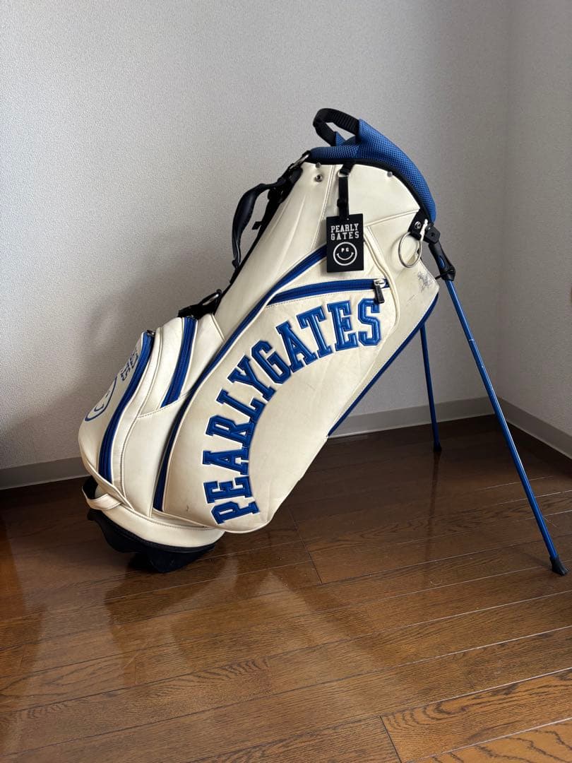 ⭐️早い者勝ち⭐️PEARLY GATES キャディバッグ ホワイト/ブルー