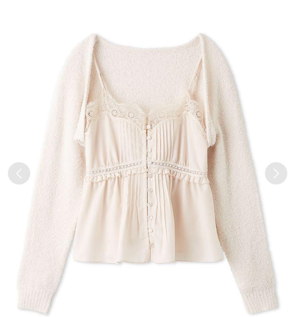 SNIDEL / スナイデル ボレロ×レースキャミセットアップ