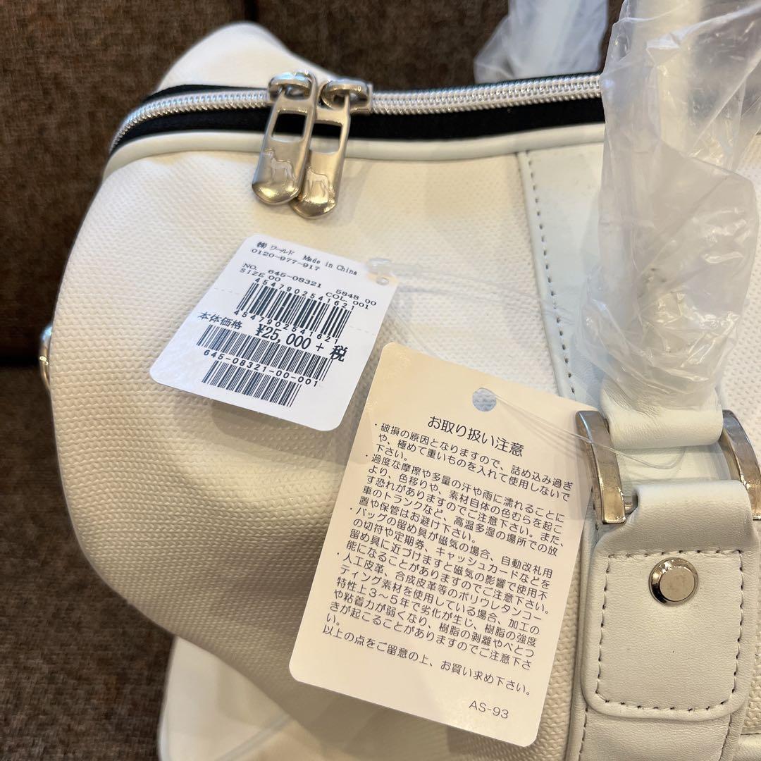adabat ゴルフバッグ　白色　新品　タグ付き