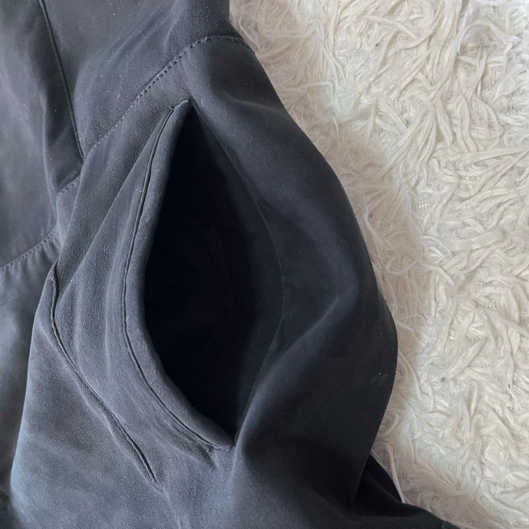 美品✨Yves SALOMON イヴサロモン ムートン ファーコート ブラックM