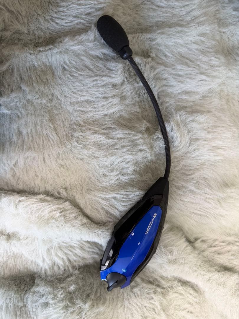 B+COM 6X Bluetoothヘッドセット 青/ブラック 本体 マイクのみ