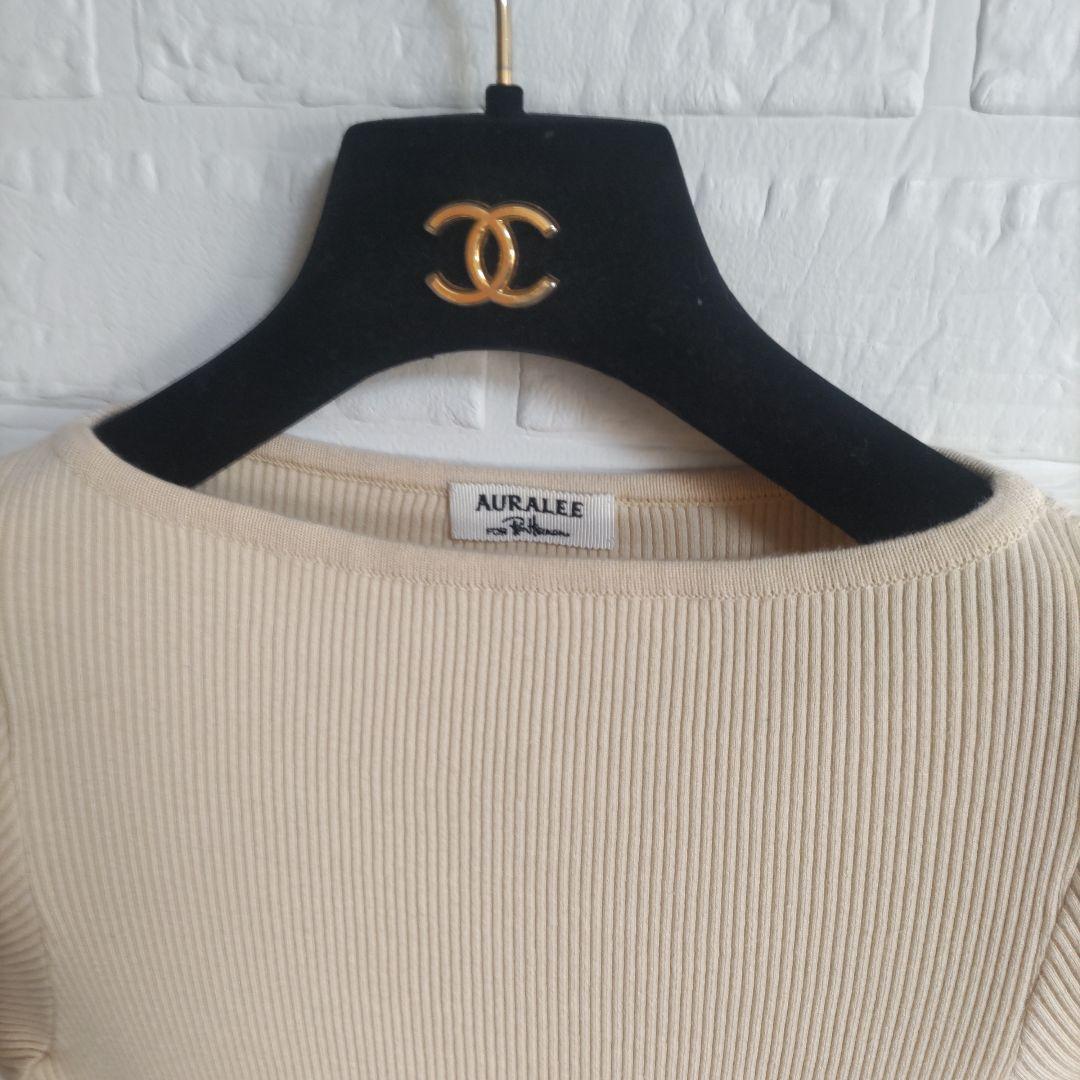 専用✨AURALEE　RonHerman　ギザリブボート ネックプルオーバー