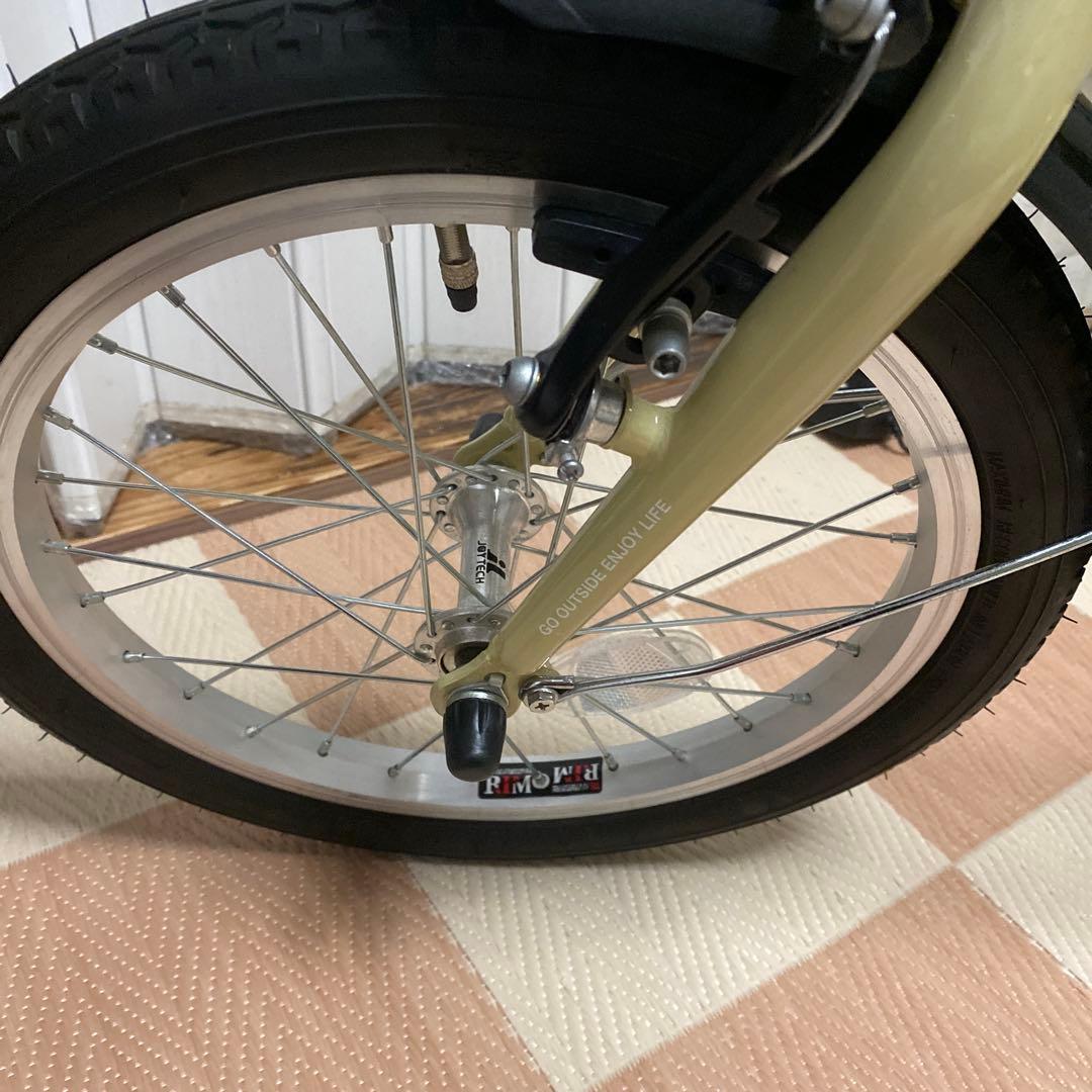 キャプテンスタッグ　折りたたみ自転車　 AL-FDB 161 ラテカラー