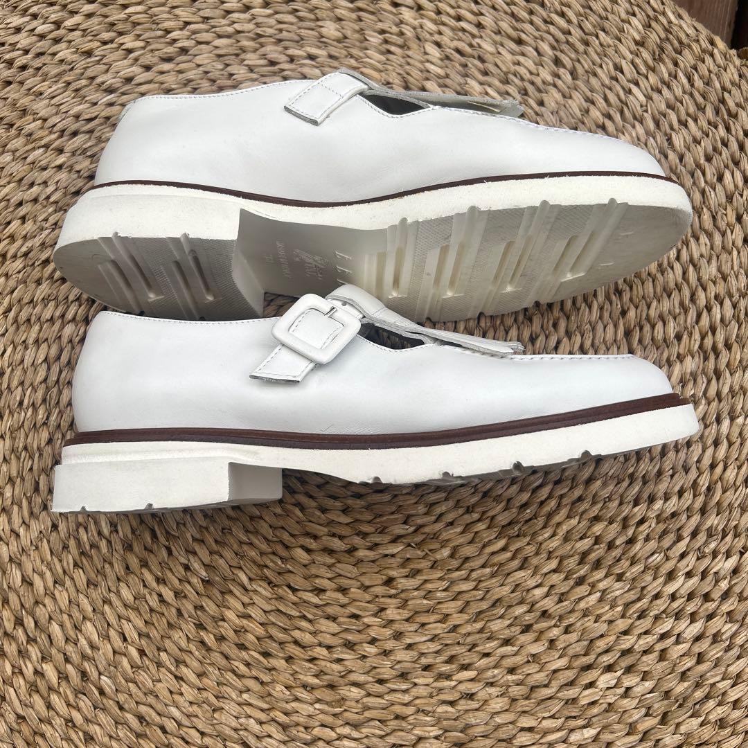 Luca Grossi キルトデザインストラップシューズ