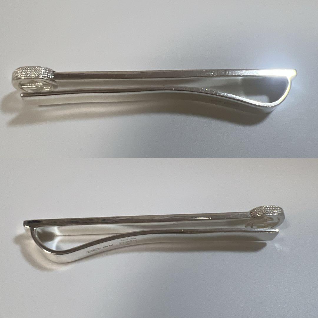 グッチ ネクタイピン シルバー インターロッキングG Ag925 GG ダブルG