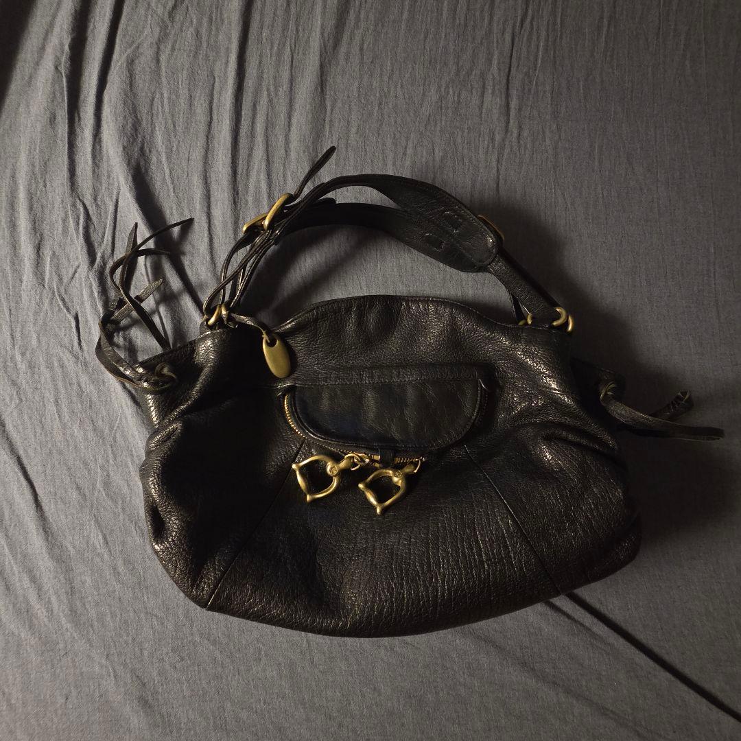 00's TOFF＆LOADSTONE レザーショルダーバッグ　y2k