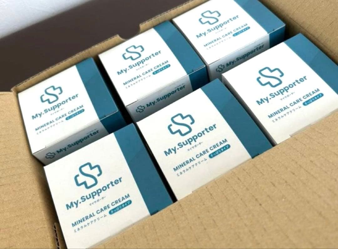 bkaq ミネラルケアクリーム 6個+サポーターセット