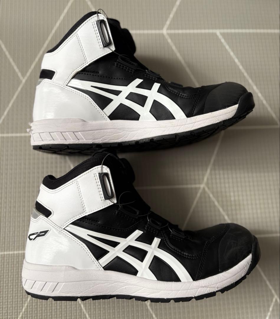 アシックス 安全靴 BOA ウィンジョブ ハイカット CP304 ブラック