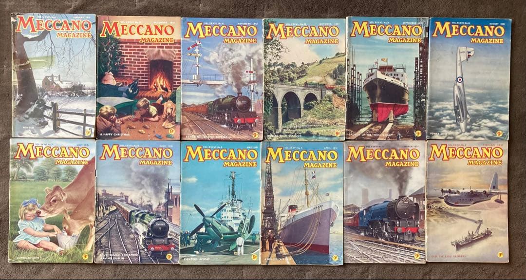 MECCANO MAGAZINE 1951 12冊セット