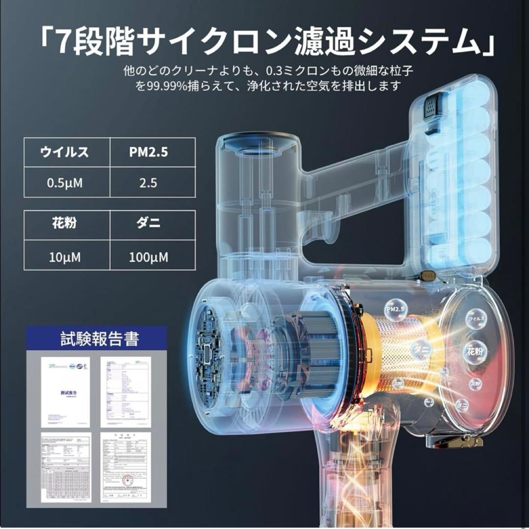 2025年最新掃除機コードレス業界注目自動式吸引力AI70Kpa定価39980円
