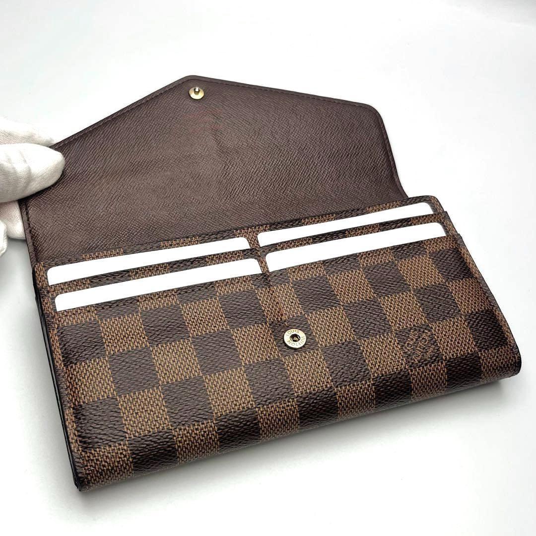 本日限り！ルイヴィトン ポルトフォイユ・サラ ダミエ・エベヌ正規品保証 Z288