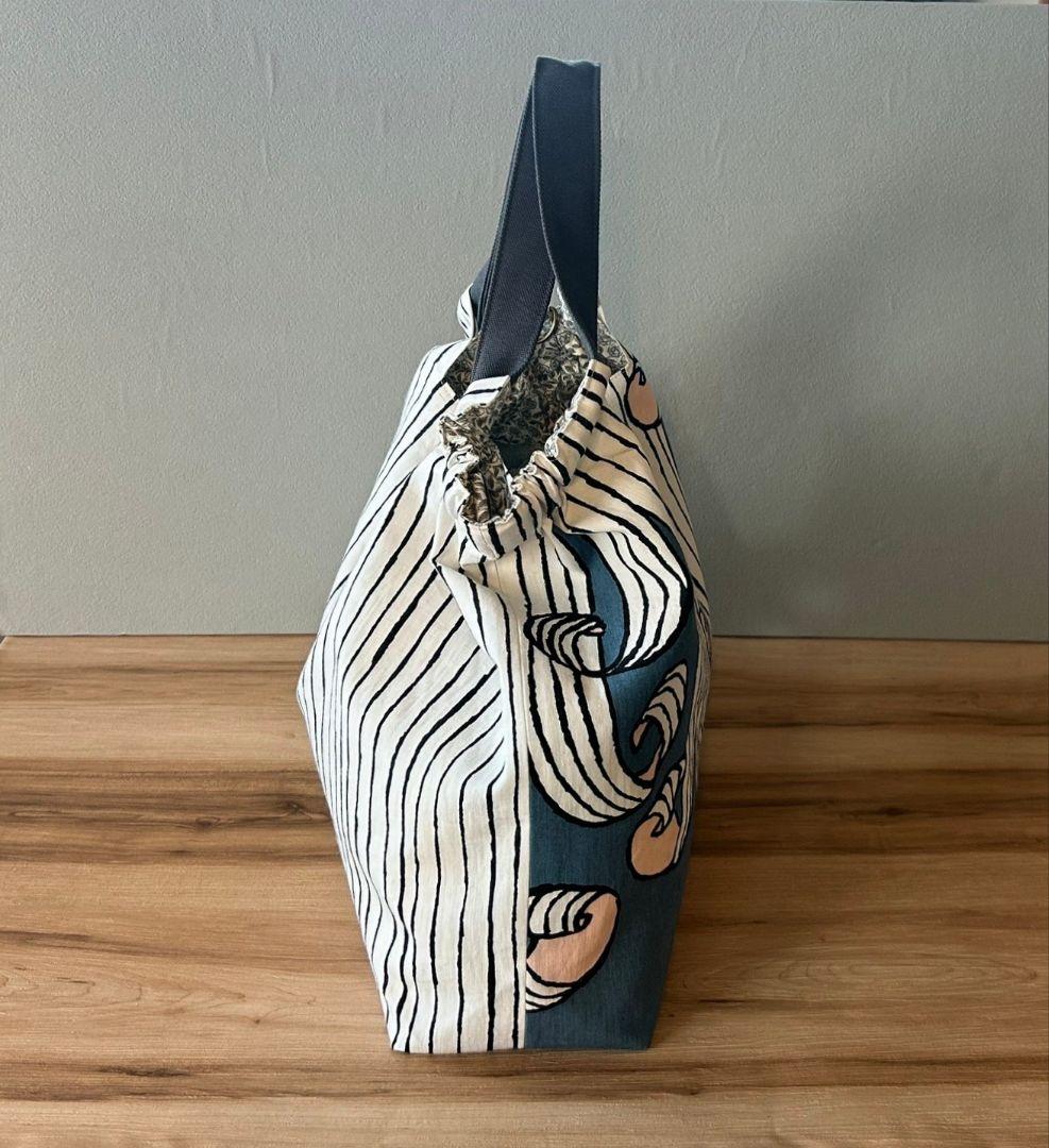 【⁎⁺˳✧༚はこ⁎⁺˳✧様オーダー】ミナペルホネンハンドメイドシャーリングバッグ