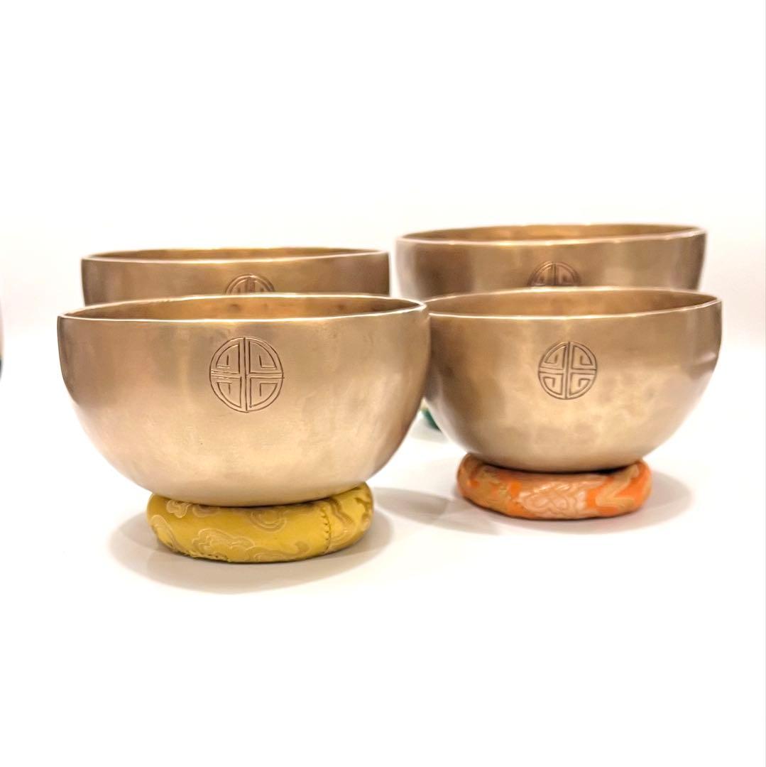 フルムーン アンティークゴールド ソ・ラ・シ・ド 4点セット シンギングボウル