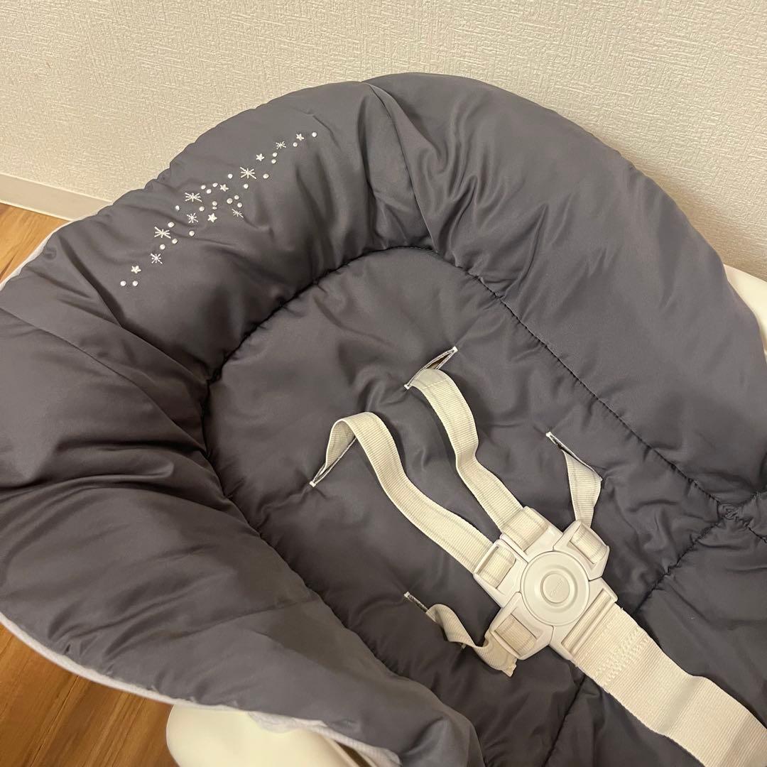 【美品】 コンビ ハイローチェア ネムリラ FF セサミグレー リバーシブル