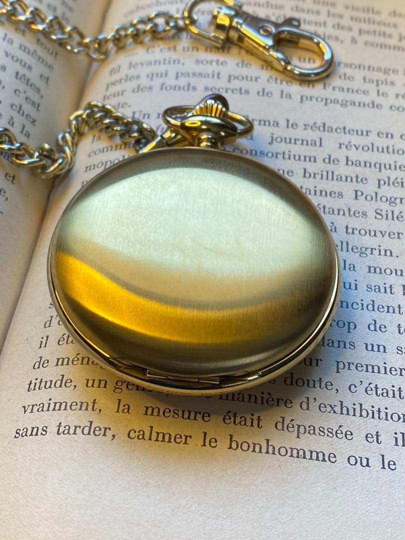 チャールズヒューバート ゴールド 懐中時計 金属製チェーン
