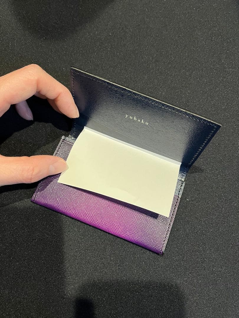 yuhaku 名刺入れ　YEV161 パープル